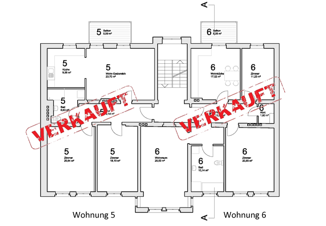 Grundriss von der 2. Etage